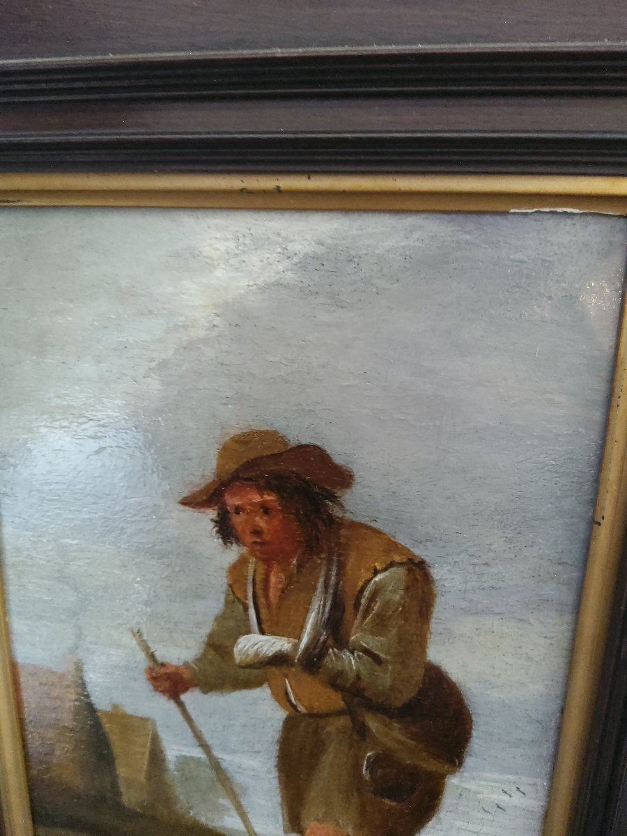 Pair Of 17th-century Panels From The Circle Of David Teniers The Younger-photo-2